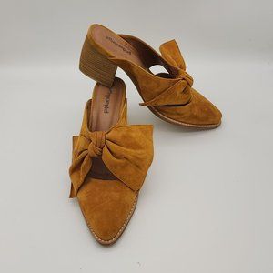 Jeffrey Campbell for Anthropologie Mustard Bow Mules